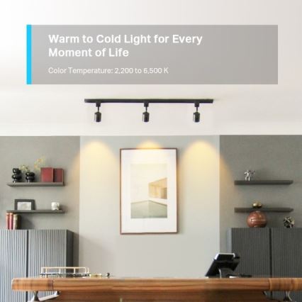 LED RGBW žarnica z možnostjo zatemnitve GU10/3,7W/230V 2200-6500K Wi-Fi - TP-Link