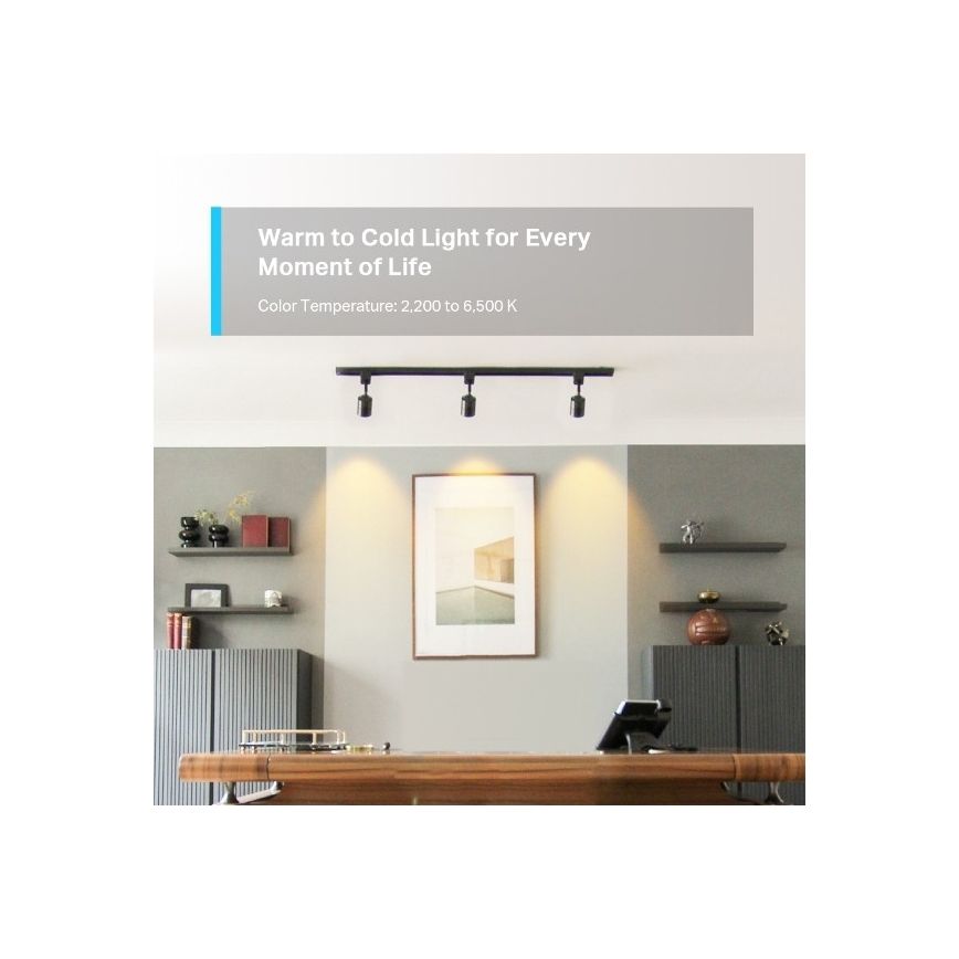 LED RGBW žarnica z možnostjo zatemnitve GU10/3,7W/230V 2200-6500K Wi-Fi - TP-Link