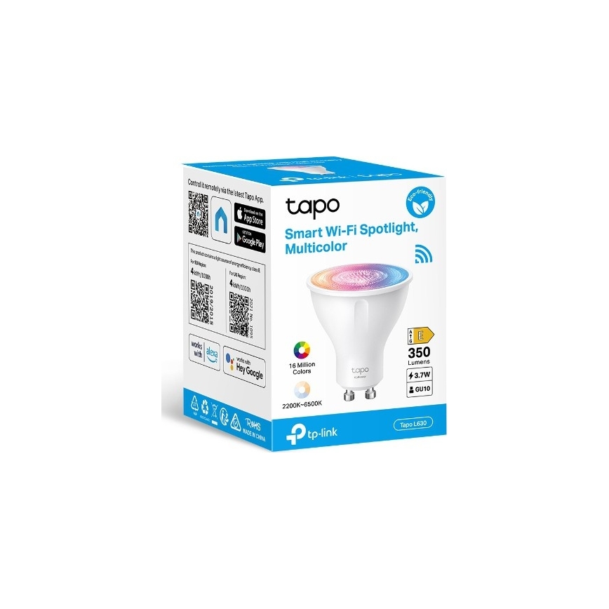 LED RGBW žarnica z možnostjo zatemnitve GU10/3,7W/230V 2200-6500K Wi-Fi - TP-Link