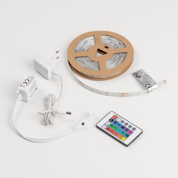 LED RGBW Zatemljiv trak LED/9W/230V 5m Wi-Fi + daljinski upravljalnik