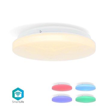 LED RGBW Zatemnitvena kopalniška stropna svetilka SmartLife LED/18W/230V 2700-6500K IP44 Wi-Fi Tuya