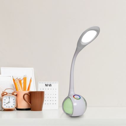 LED RGBW Zatemnitvena namizna svetilka na dotik COSMOS LED/6,5W/230V bela
