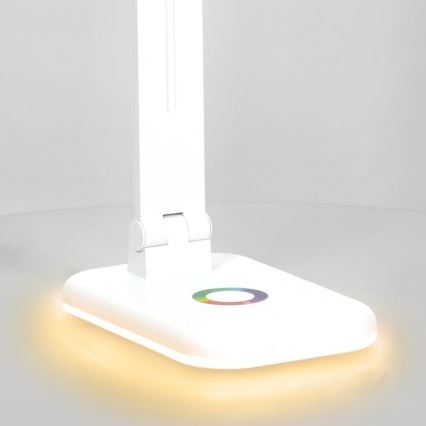 LED RGBW Zatemnitvena namizna svetilka NOBLITE LED/7W/5V 3000/4000/6500K bela