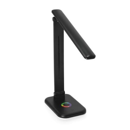 LED RGBW Zatemnitvena namizna svetilka NOBLITE LED/7W/5V 3000/4000/6500K črna