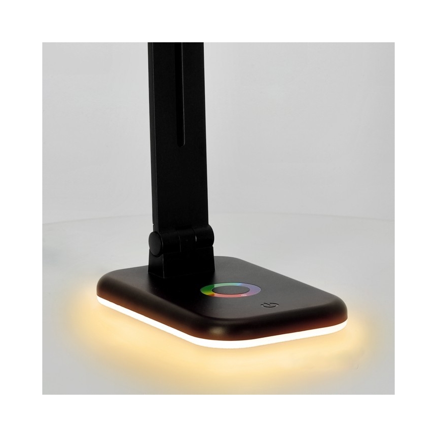 LED RGBW Zatemnitvena namizna svetilka NOBLITE LED/7W/5V 3000/4000/6500K črna