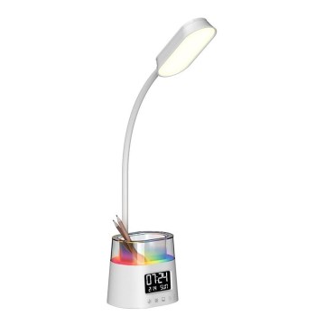 LED RGBW Zatemnitvena namizna svetilka s pencil holder FALCON LED/10W/5V