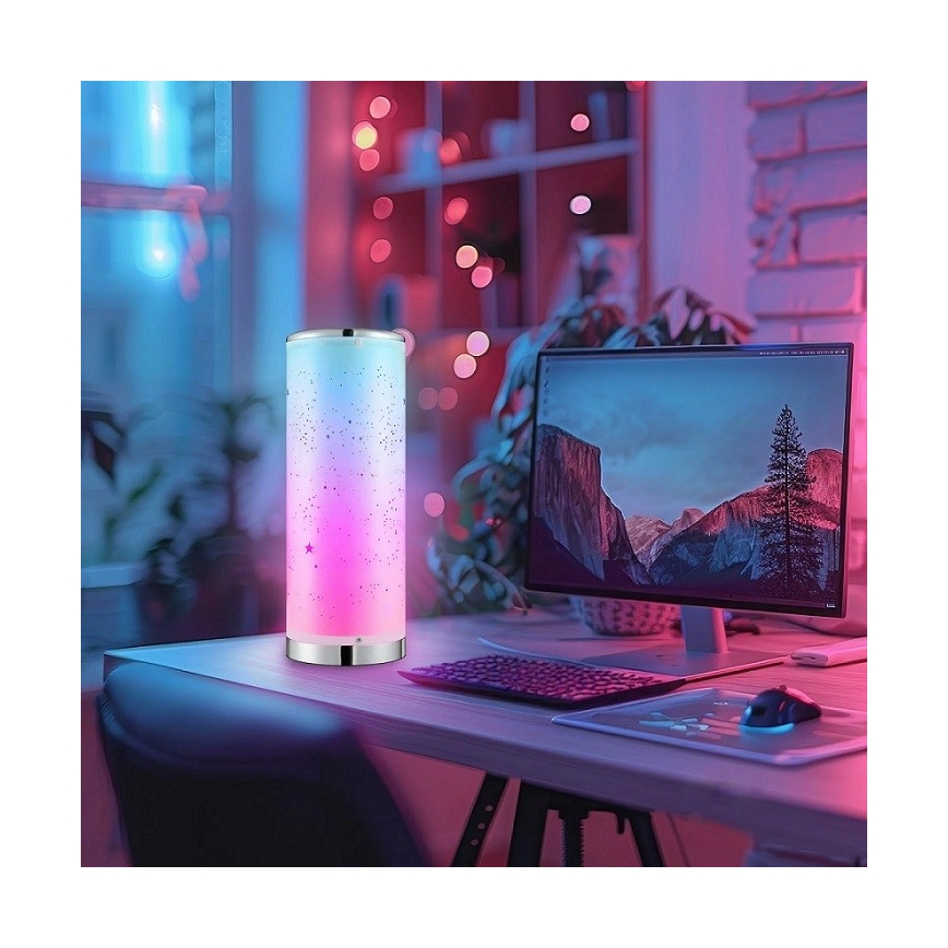 LED RGBW Zatemnitvena namizna svetilka STELLA MINI LED/5W/5V + Daljinski upravljalnik