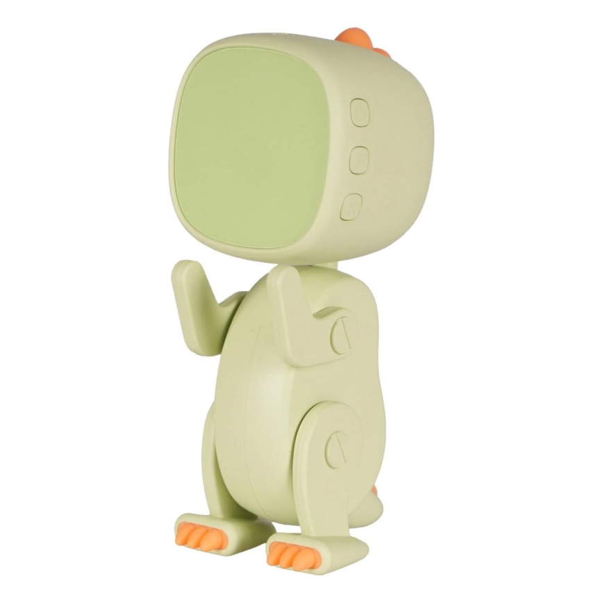 LED RGBW Zatemnitvena otroška nočna mala svetilka z budilko ROBOT LED/1W/5V 1200 mAh