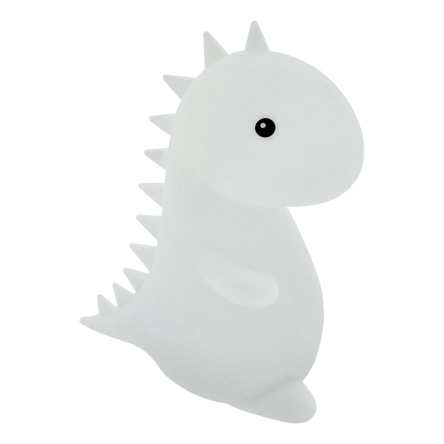 LED RGBW Zatemnitvena otroška svetilka na dotik LED/1W/5V USB 1200 mAh dinozaver