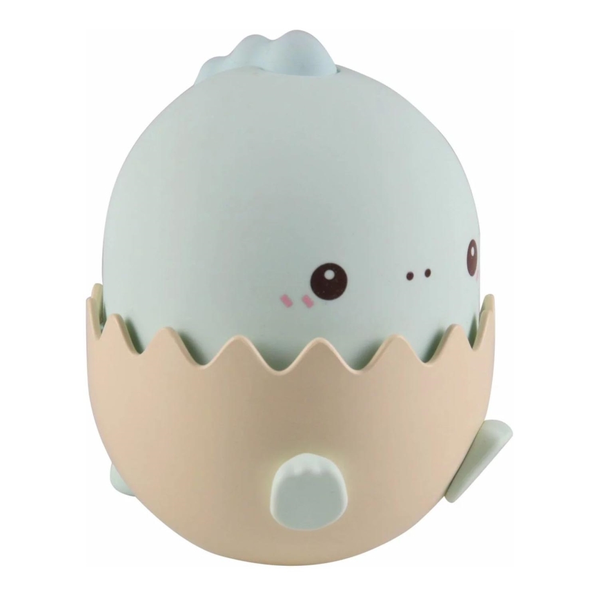 LED RGBW Zatemnitvena otroški na dotik svetilka BABY DINO LED/0,75W/5V USB 1200 mAh modra