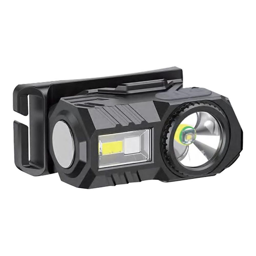 LED RGBW Zatemnitvena polnilna naglavna svetilka USB LED/3W/5V IP43 190 sijajni 24 h 750 mAh