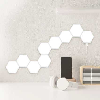 SET 9x LED RGBW Zatemnitvena stenska dekorativna svetilka MAYA LED/1W/230V + Daljinski upravljalnik