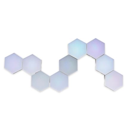 SET 9x LED RGBW Zatemnitvena stenska dekorativna svetilka MAYA LED/1W/230V + Daljinski upravljalnik