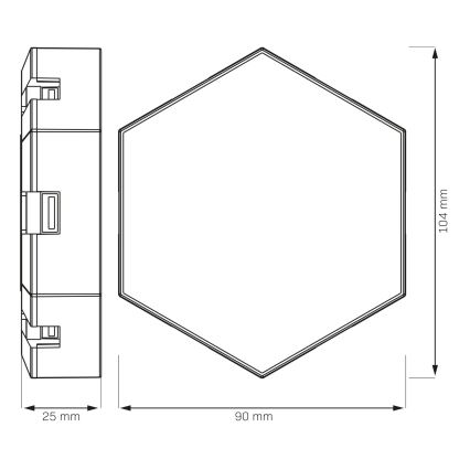 SET 9x LED RGBW Zatemnitvena stenska dekorativna svetilka MAYA LED/1W/230V + Daljinski upravljalnik