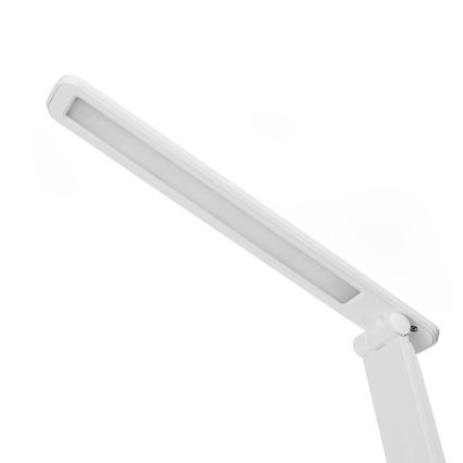 LED RGBW Zatemnitvena namizna svetilka na dotik z brezžični polnjenjem, zaslonom in USB vrata MAGNUS LED/6W/5V 3000-6500K bela