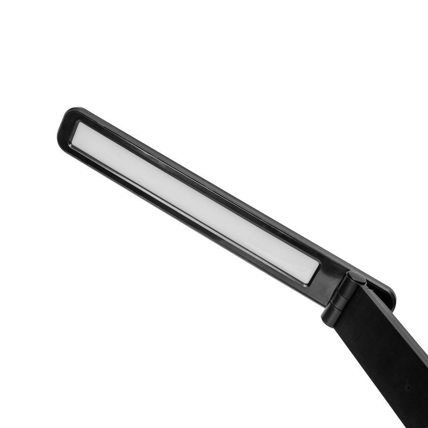 LED RGBW Zatemnitvena namizna svetilka na dotik z brezžični polnjenjem, LCD zaslon in USB vrata MAGNUS LED/6W/5V 3000-6500K črna