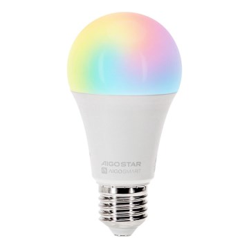 LED RGBW Zatemnitvena žarnica A60 E27/15W/230V 2700-6500K Wi-Fi - Aigostar
