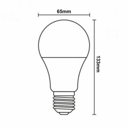 LED RGBW Zatemnitvena žarnica A60 E27/15W/230V 2700-6500K Wi-Fi Tuya