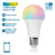 LED RGBW Zatemnitvena žarnica A60 E27/9W/230V 2700-6500K Wi-Fi - Aigostar