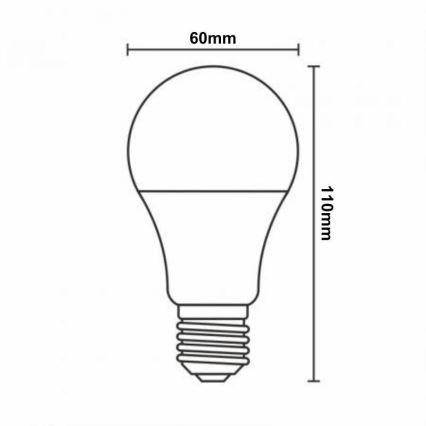 LED RGBW Zatemnitvena žarnica A60 E27/9W/230V 2700-6500K Wi-Fi Tuya