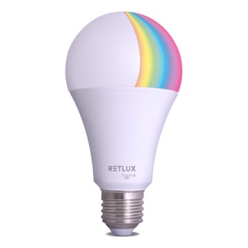 LED RGBW Zatemnitvena žarnica A70 E27/14W/230V 2700-6500K Wi-Fi Tuya