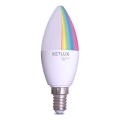 LED RGBW Zatemnitvena žarnica C37 E14/4,5W/230V 2700-6500K Wi-Fi Tuya