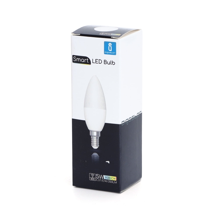 LED RGBW Zatemnitvena žarnica C37 E14/5W/230V 3000-6500K Wi-Fi - Aigostar