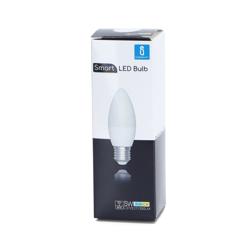 LED RGBW Zatemnitvena žarnica C37 E27/5W/230V 3000-6500K Wi-Fi - Aigostar
