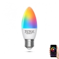 LED RGBW Zatemnitvena žarnica C37 E27/7W/230V 3000-6500K Wi-Fi - Aigostar
