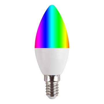 LED RGBW Zatemnitvena žarnica E14/5,5W/230V 3000-6500K Wi-Fi