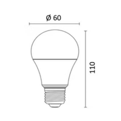 LED RGBW Zatemnitvena žarnica E27/8,5W/230V 3000-6500K Wi-Fi - Reality