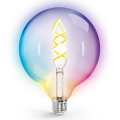 LED RGBW Zatemnitvena žarnica FILAMENT MESH Smart G125 E27/4,9W/230V 2700K - Aigostar