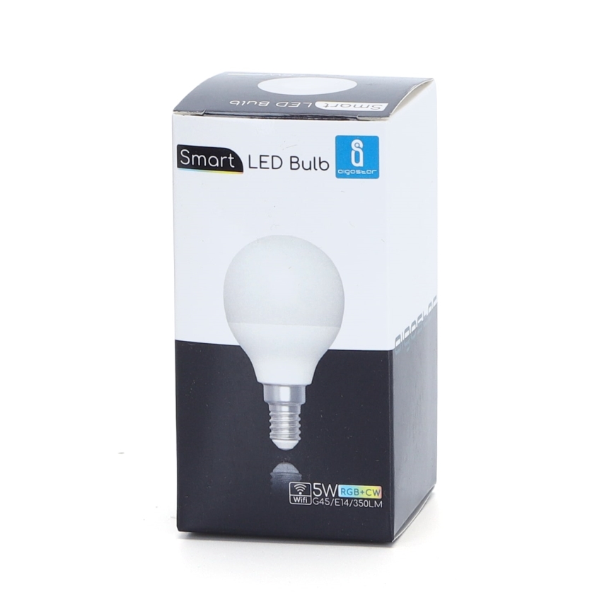 LED RGBW Zatemnitvena žarnica G45 E14/5W/230V 3000-6500K Wi-Fi - Aigostar