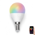 LED RGBW Zatemnitvena žarnica G45 E14/7W/230V 3000-6500K Wi-Fi - Aigostar
