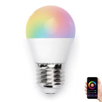 LED RGBW Zatemnitvena žarnica G45 E27/5W/230V 3000-6500K Wi-Fi - Aigostar