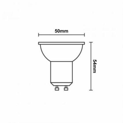 LED RGBW Zatemnitvena žarnica GU10/4,5W/230V 2700-6500K Wi-Fi Tuya