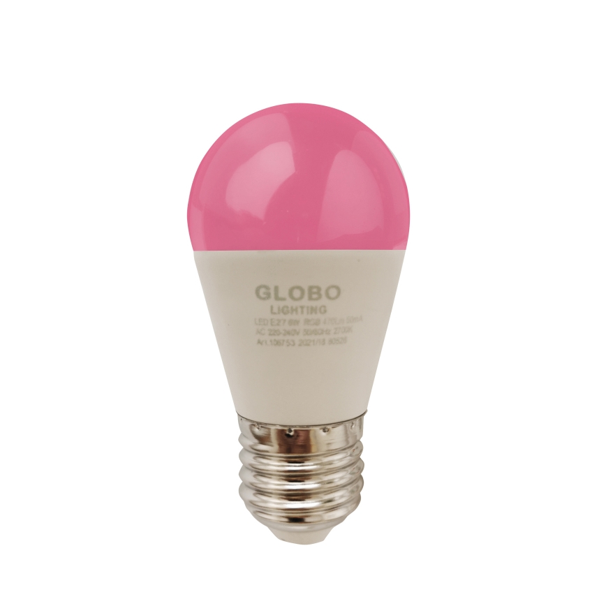 LED RGBW Zatemnitvena žarnica E27/6W/230V 3000K + Daljinski upravljalnik - Globo