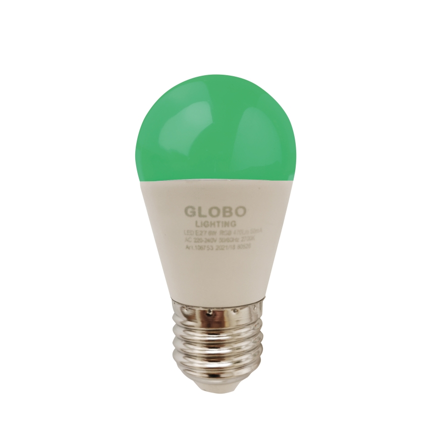 LED RGBW Zatemnitvena žarnica E27/6W/230V 3000K + Daljinski upravljalnik - Globo
