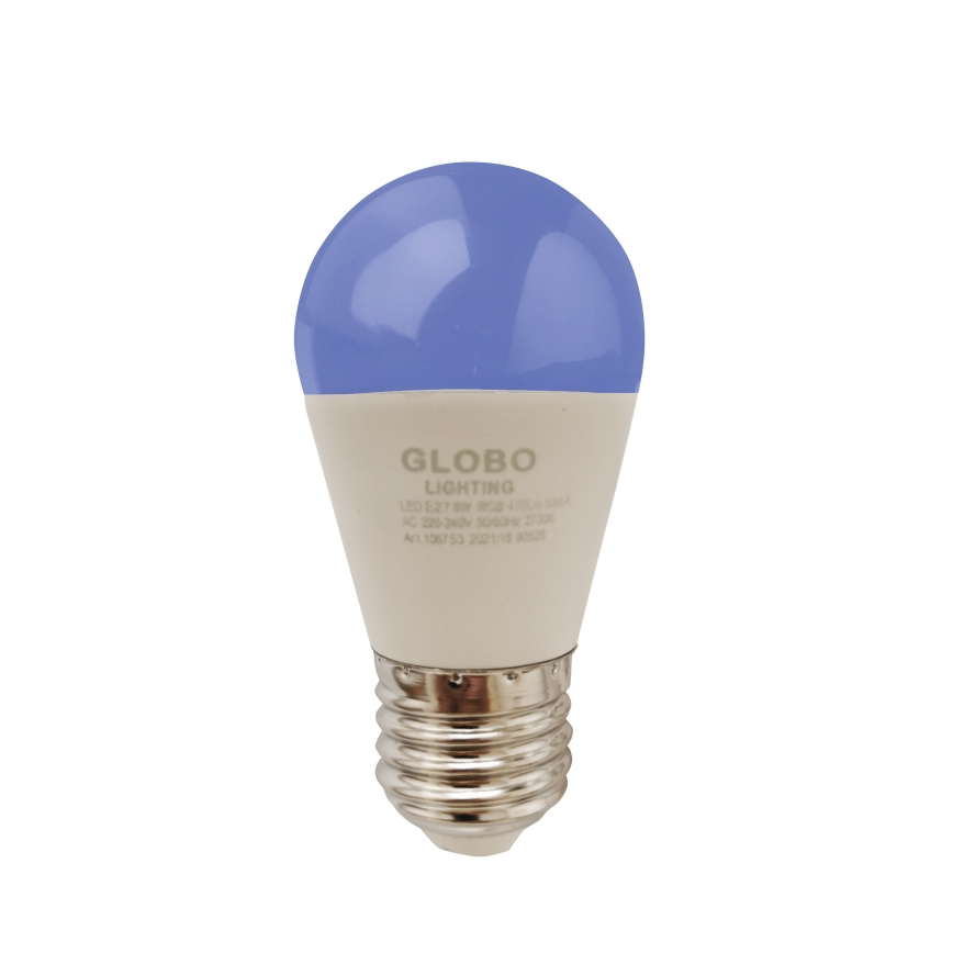 LED RGBW Zatemnitvena žarnica E27/6W/230V 3000K + Daljinski upravljalnik - Globo