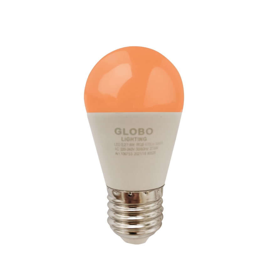 LED RGBW Zatemnitvena žarnica E27/6W/230V 3000K + Daljinski upravljalnik - Globo