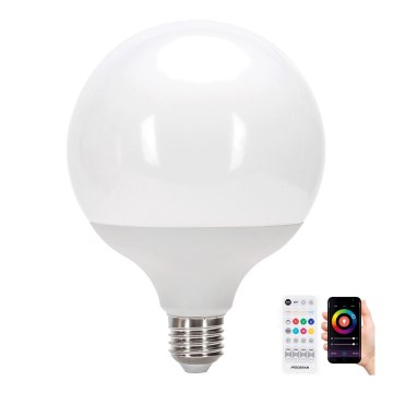 LED RGBW Zatemnitvena žarnica MESH G120 E27/18W/230V 6500K + Daljinski upravljalnik - Aigostar