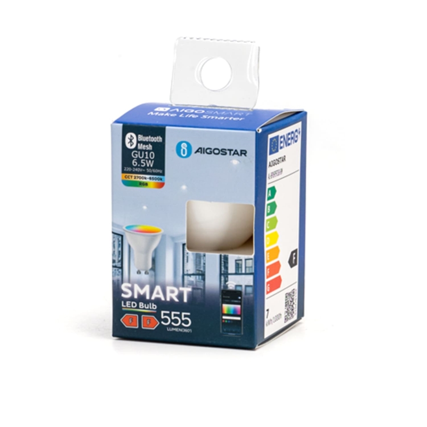 LED RGBW Zatemnitvena žarnica MESH Smart GU10/6,5W/230V 2700-6500K - Aigostar