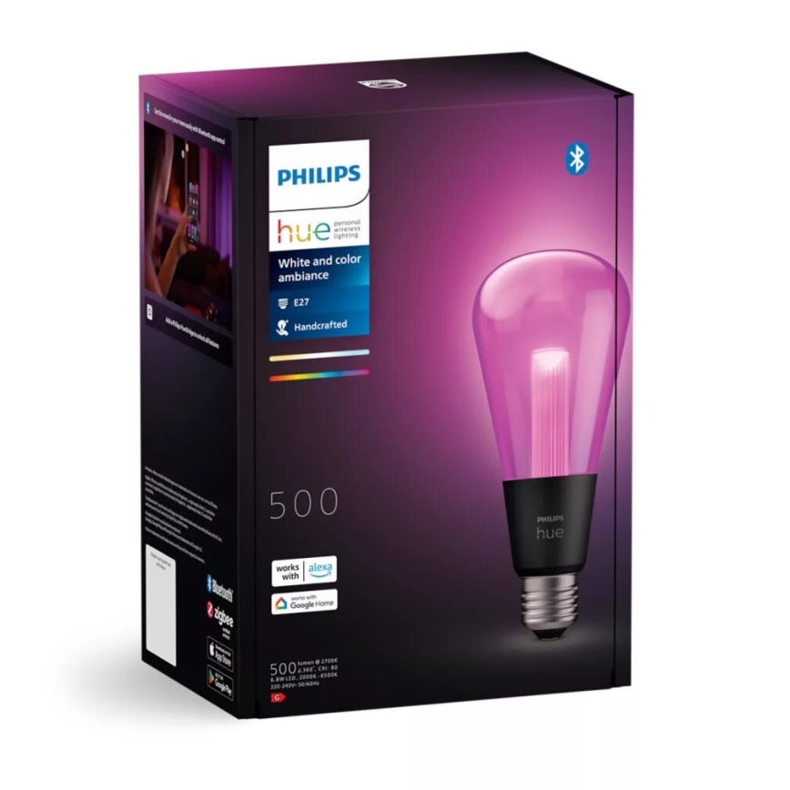 LED RGBW Zatemnitvena žarnica Philips Hue White And Color Ambiance E27/6,8W/230V 2000-6500K