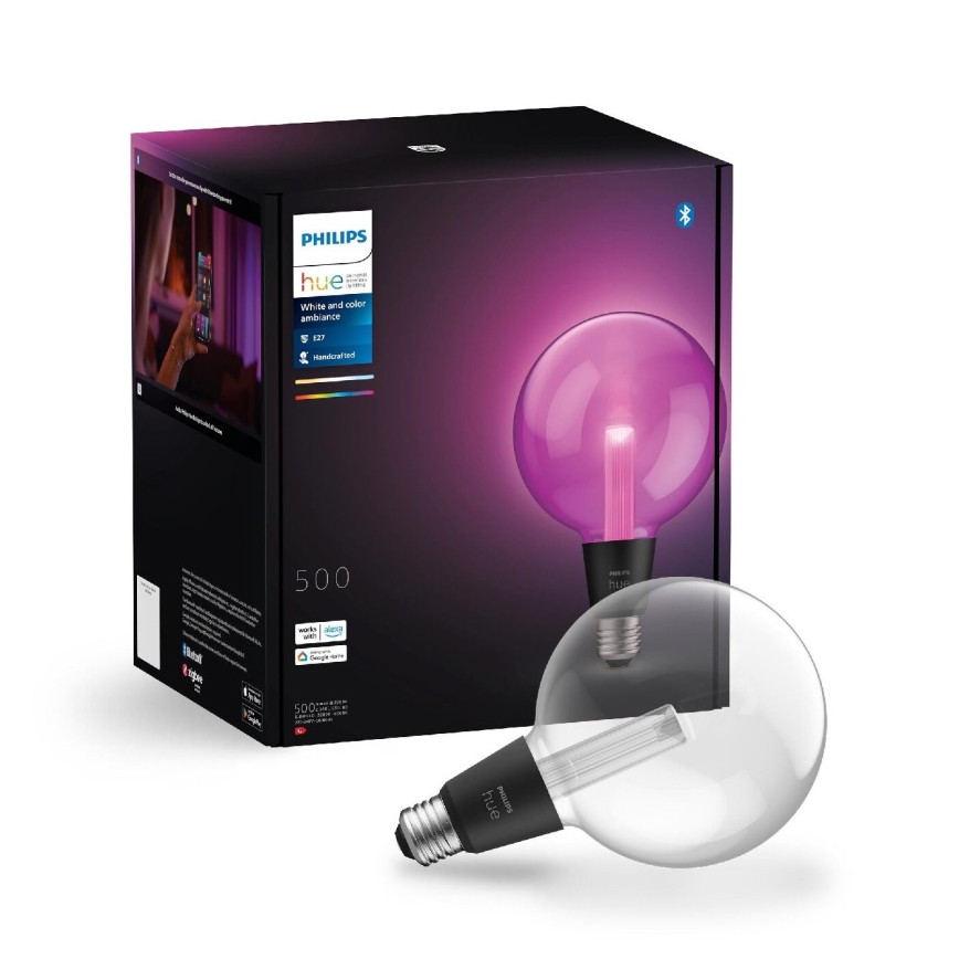 LED RGBW Zatemnitvena žarnica Philips Hue White And Color Ambiance G125 E27/6,8W/230V 2000-6500K
