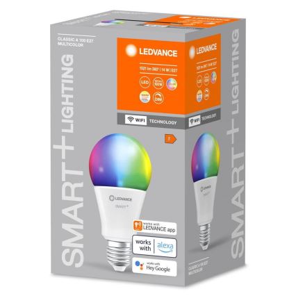 LED RGBW Zatemnitvena žarnica SMART+ E27/14W/230V 2700-6500K Wi-Fi - Ledvance