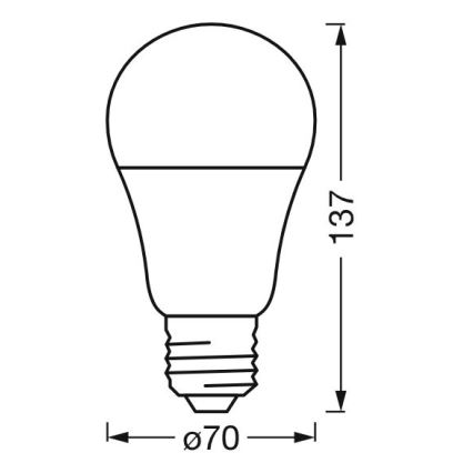 LED RGBW Zatemnitvena žarnica SMART+ E27/14W/230V 2700-6500K Wi-Fi - Ledvance