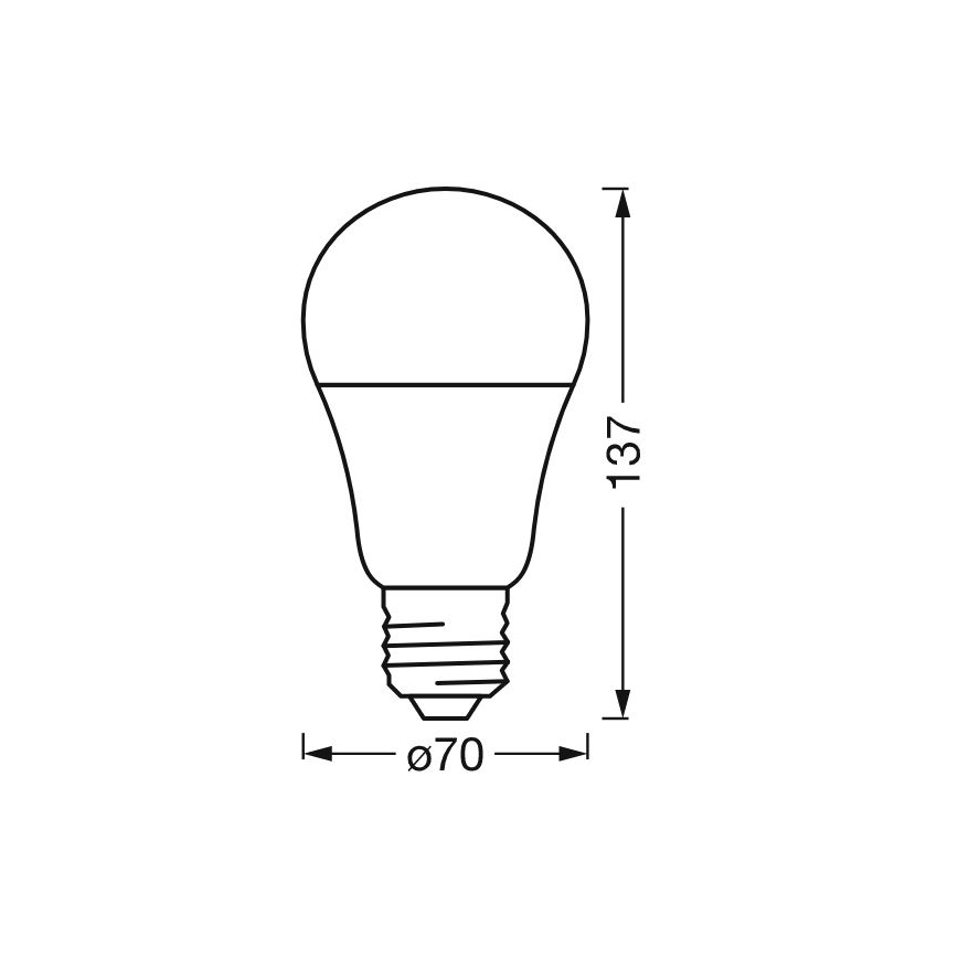 LED RGBW Zatemnitvena žarnica SMART+ E27/14W/230V 2700-6500K Wi-Fi - Ledvance