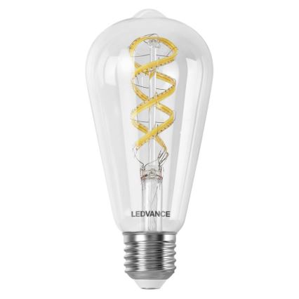 LED RGBW Zatemnitvena žarnica SMART+ FILAMENT EDISON ST64 E27/4,8W/230V 2700-6500K Wi-Fi - Ledvance