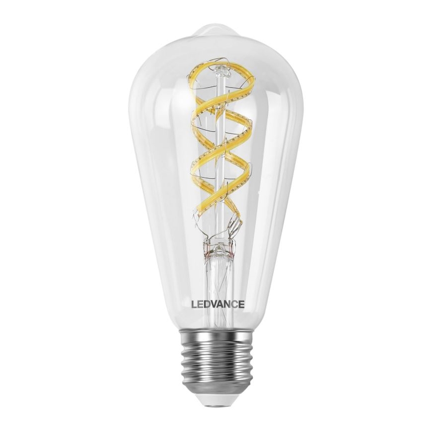 LED RGBW Zatemnitvena žarnica SMART+ FILAMENT EDISON ST64 E27/4,8W/230V 2700-6500K Wi-Fi - Ledvance