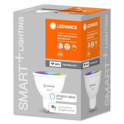 LED RGBW Zatemnitvena žarnica SMART+ GU10/5W/230V 2700K-6500K Wi-Fi - Ledvance